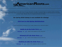 Tablet Screenshot of americanlilies.com